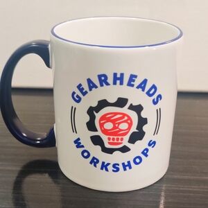GEARHEADS WORKSHOPS Coffee Mug Skull Motorcycle Repair Welding Harbor Garage